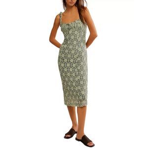 Free People Green Floral Dress